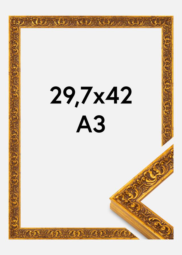 Πλαίσιο Amber Ακρυλικό Γυαλί Χρυσό 29,7x42 cm (A3)