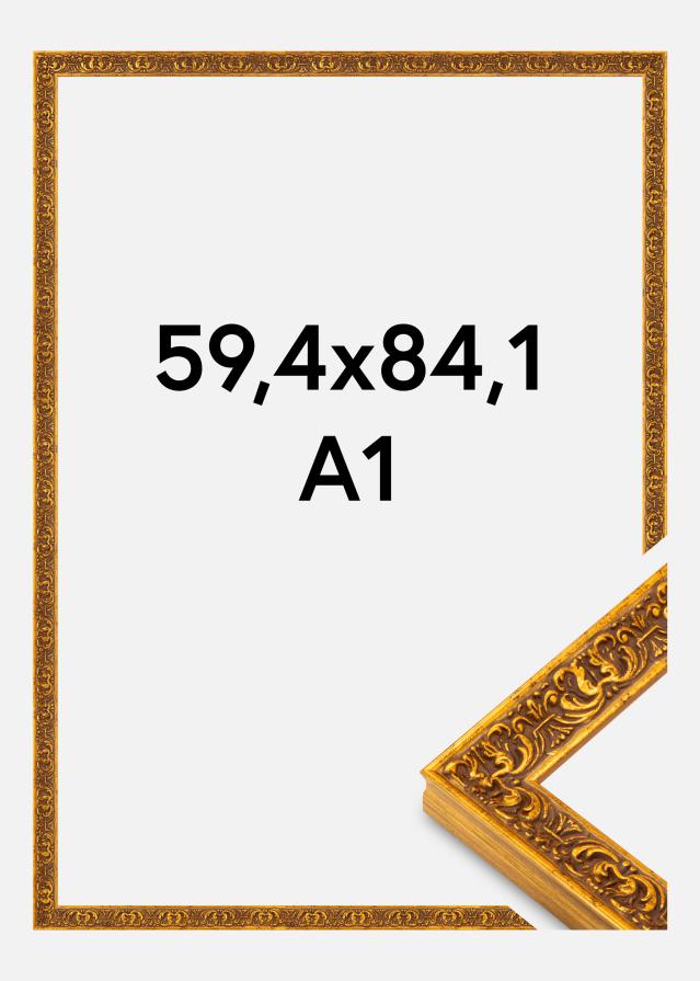 Πλαίσιο Amber Ακρυλικό γυαλί Χρυσός 59,4x84,1 cm (A1)