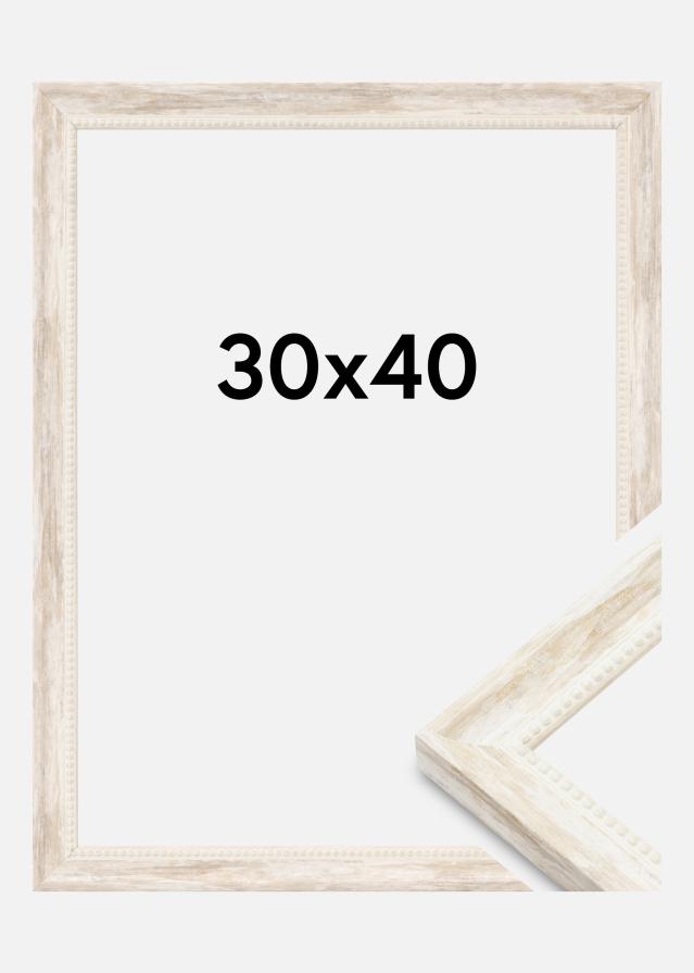 Πλαίσιο Soledad Ακρυλικό Γυαλί Λευκό 30x40 cm