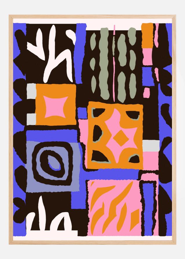 Purple Peru Pattern Αφίσα