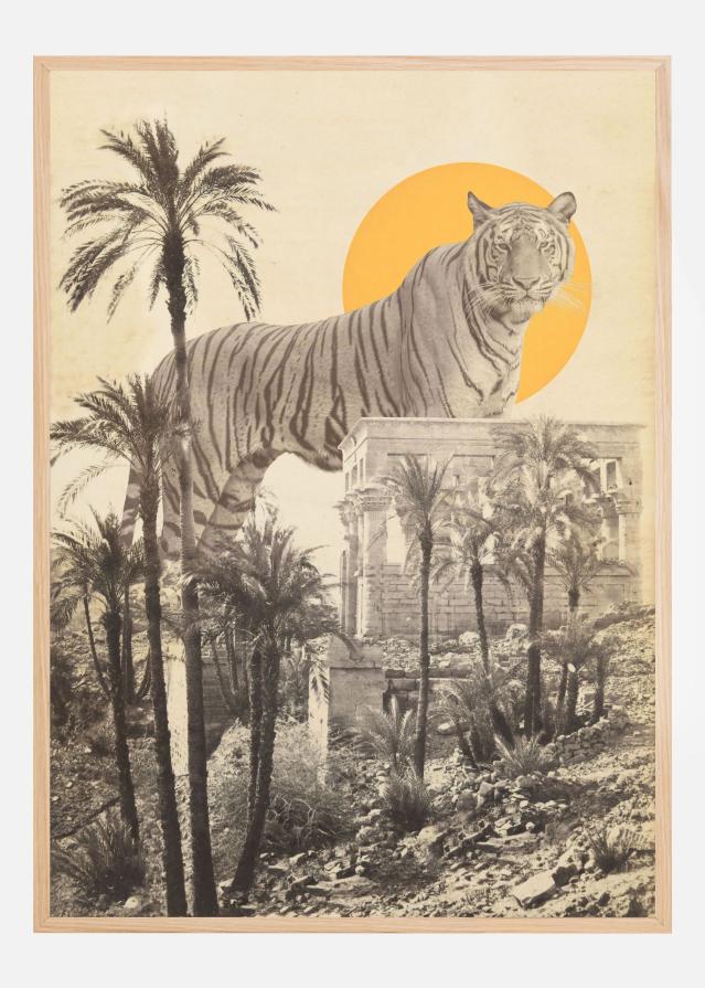 Giant Tiger In Ruins Αφίσα