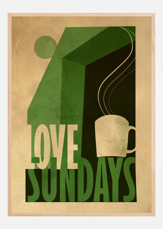 Love Sunday print Αφίσα