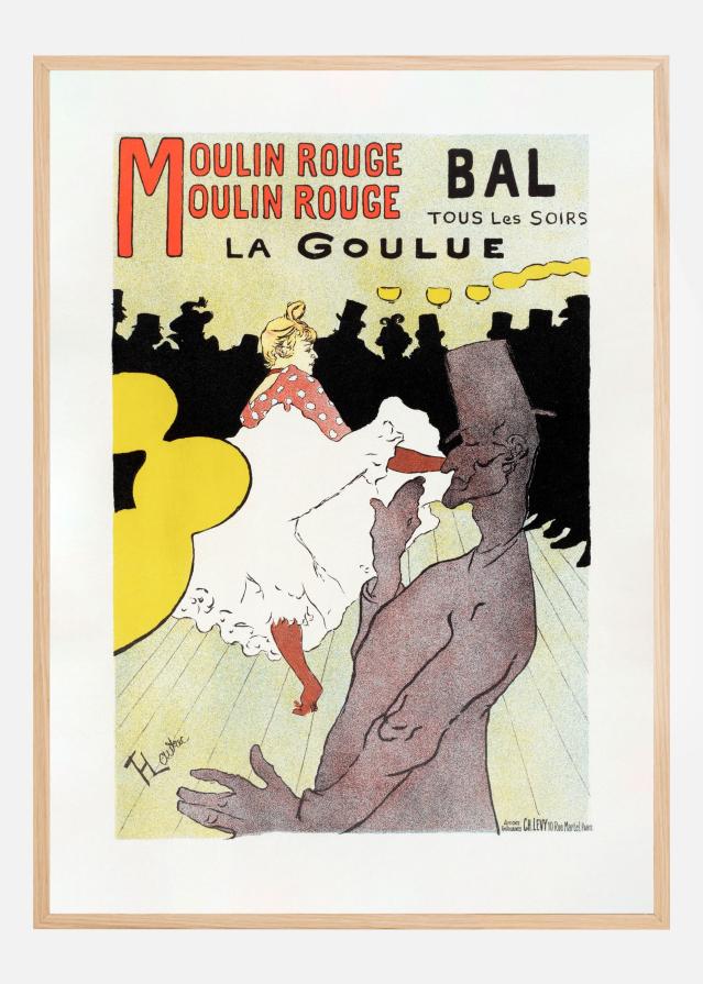 Affiche Pour Le Moulin Rouge la Goulue (1898 Αφίσα