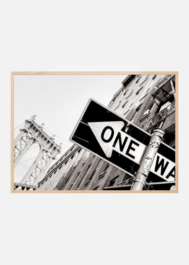 Manhattan Bridge One Way Αφίσα