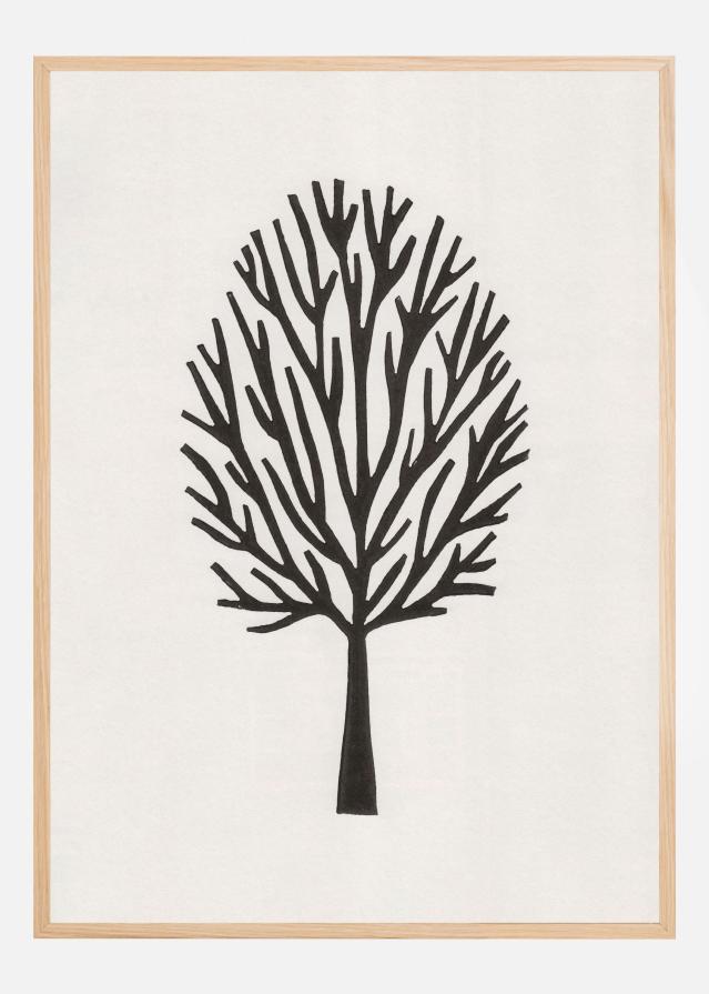 Linocut Tree #3 Αφίσα