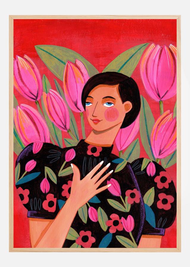 Abstract Modern Woman Portrait Αφίσα