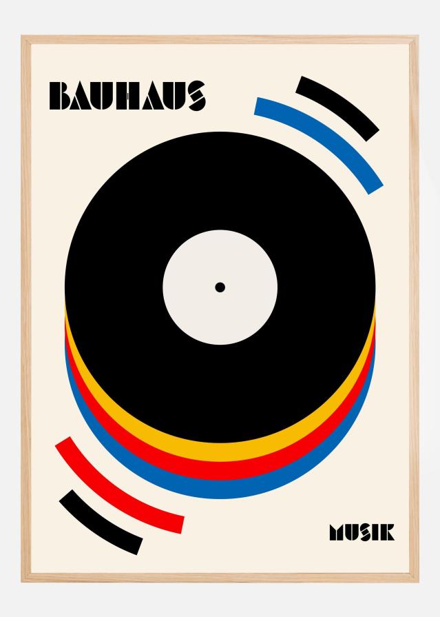 Bauhaus Musik Retro Illustration Αφίσα