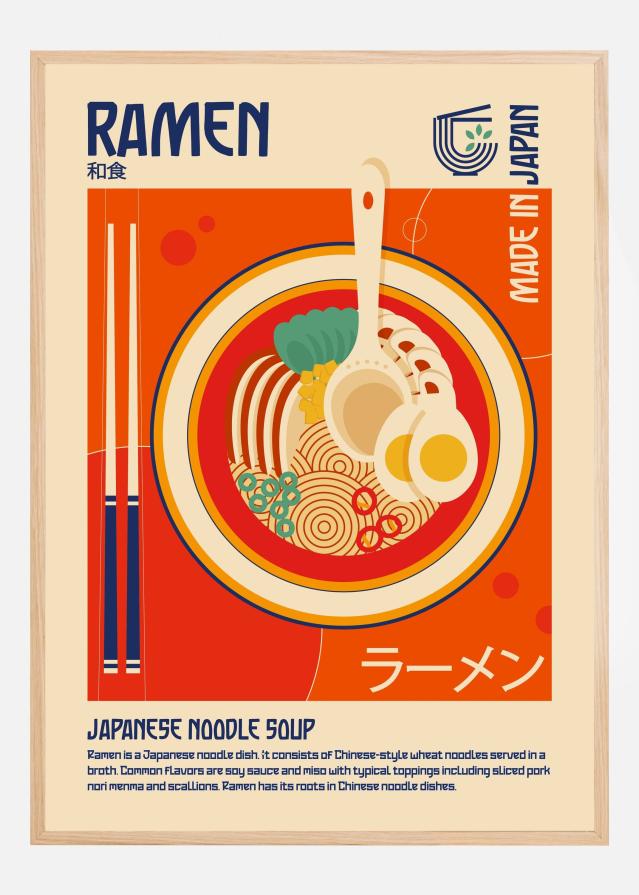 Ramen Japanese Food Print Αφίσα