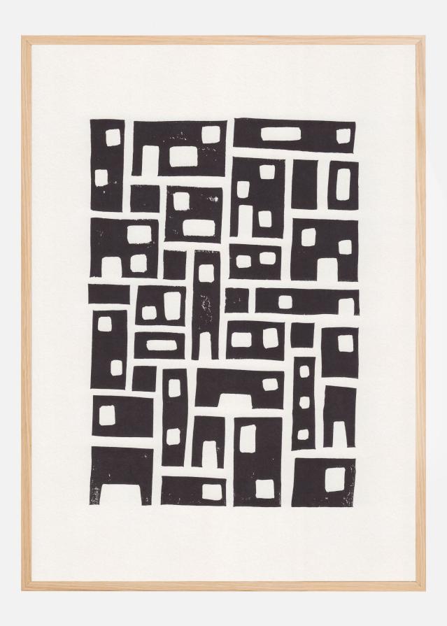 City / Lino Print Αφίσα