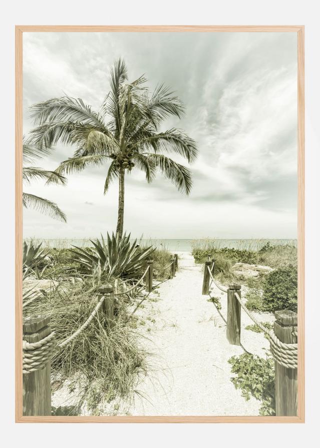 Vintage path to the beach Αφίσα