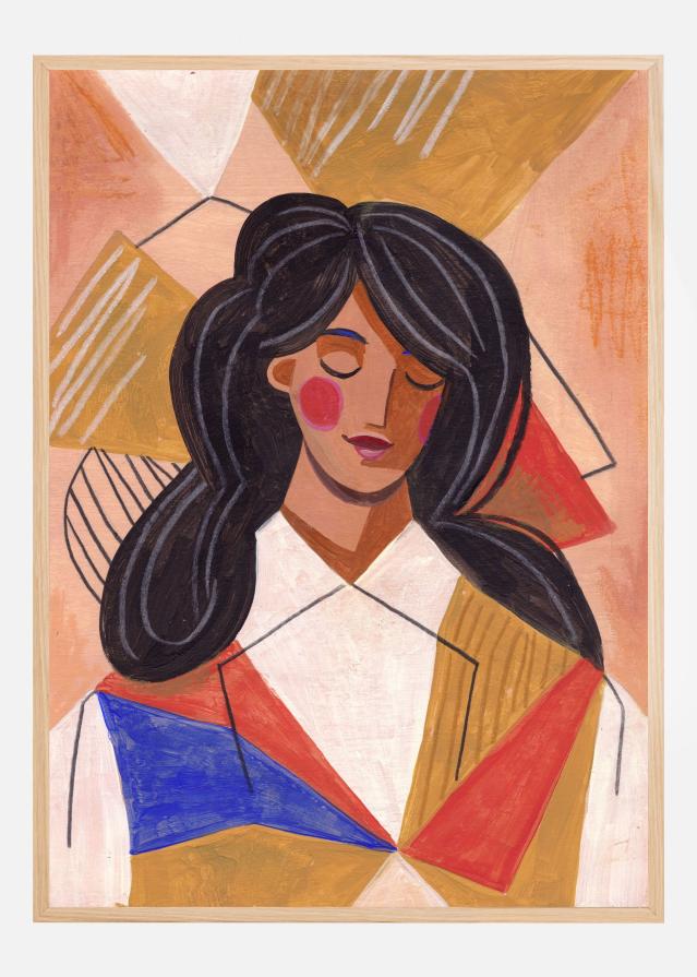 Woman in Thoughts Αφίσα