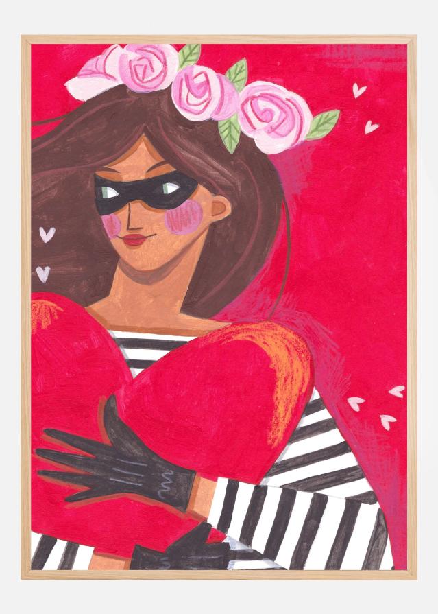 Portrait woman you stole my heart Αφίσα