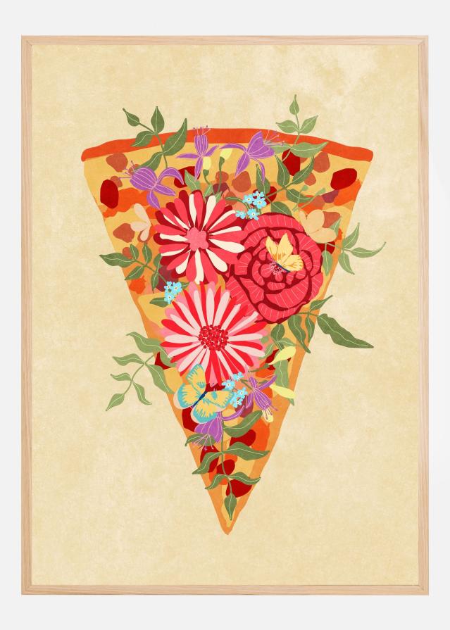 Slice of flower pizza Αφίσα