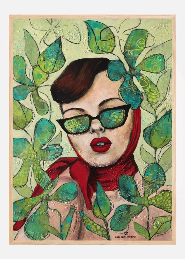 Retro lady 4 Αφίσα