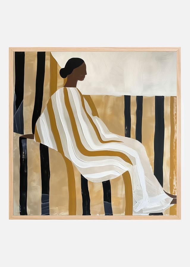 Lady In Stripes Αφίσα