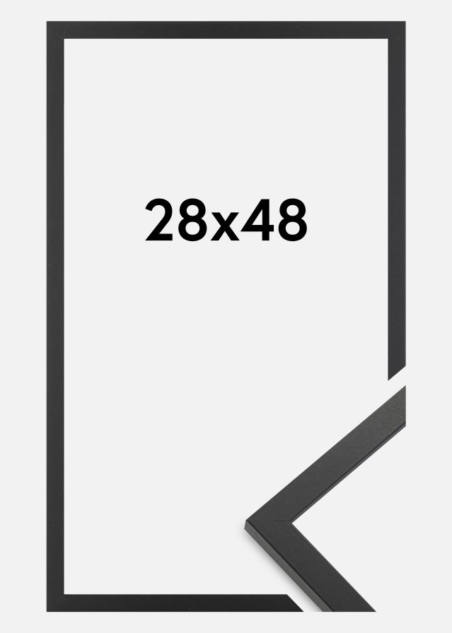 Πλαίσιο Trendy Ακρυλικό γυαλί Μαύρος 28x48 cm