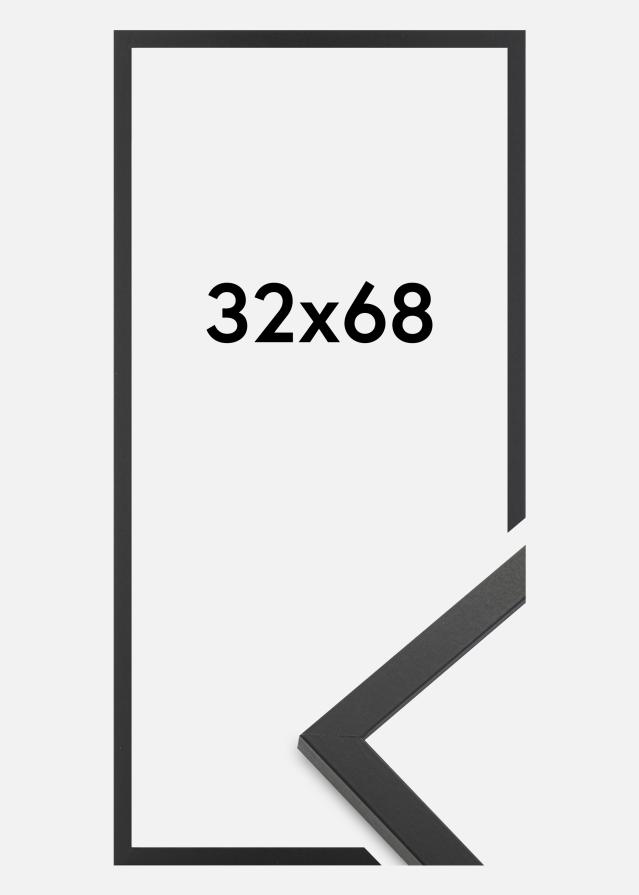 Πλαίσιο Trendy Ακρυλικό γυαλί Μαύρος 32x68 cm