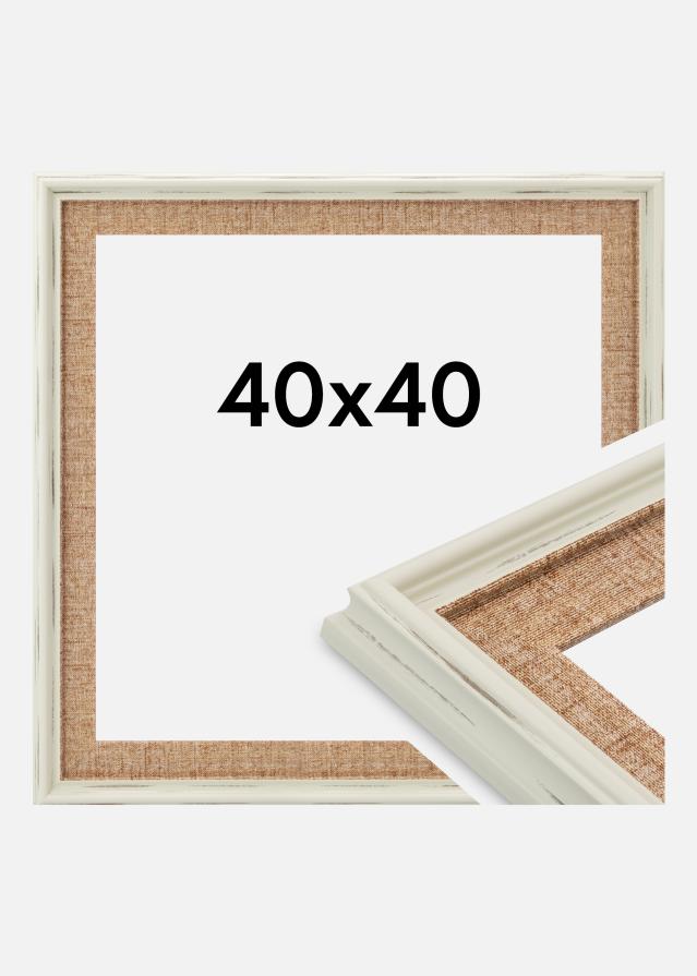 Πλαίσιο Sandweave Ακρυλικό γυαλί Λευκό 40x40 cm