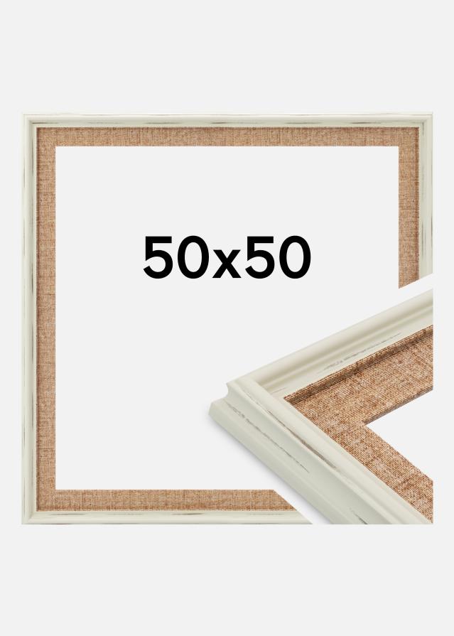 Πλαίσιο Sandweave Ακρυλικό γυαλί Λευκό 50x50 cm