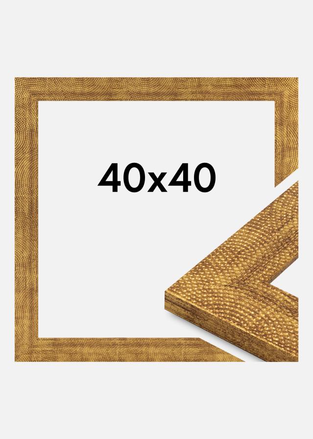 Πλαίσιο Linea Ακρυλικό γυαλί Χρυσός 40x40 cm