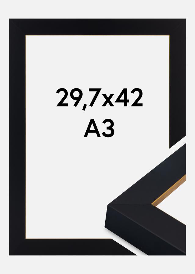 Πλαίσιο Sussex Ακρυλικό γυαλί Μαύρο/Χρυσό 29.7x42 cm (A3)