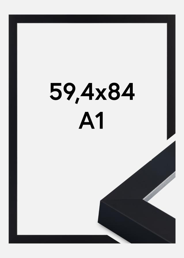 Πλαίσιο Sussex Ακρυλικό γυαλί Μαύρο/Ασημί 59,4x84,1 cm (A1)