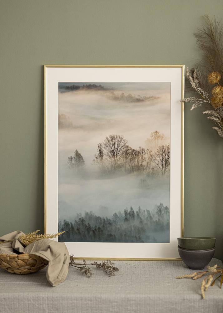 Πλαίσιο New Lifestyle Χρυσός 30x30 cm - Πασπαρτού Λευκό 20x20 cm