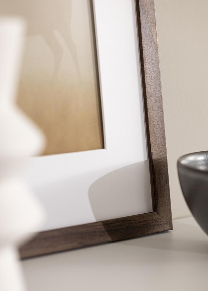 Πλαίσιο Stilren Καρυδιά 55x70 cm - Πασπαρτού Λευκό 45,7x61 cm