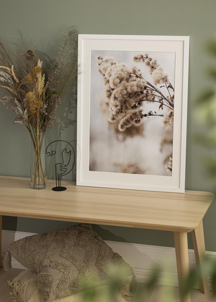 Πλαίσιο Λευκό Ξύλο 65x90 cm - Πασπαρτού Λευκό 55x80 cm