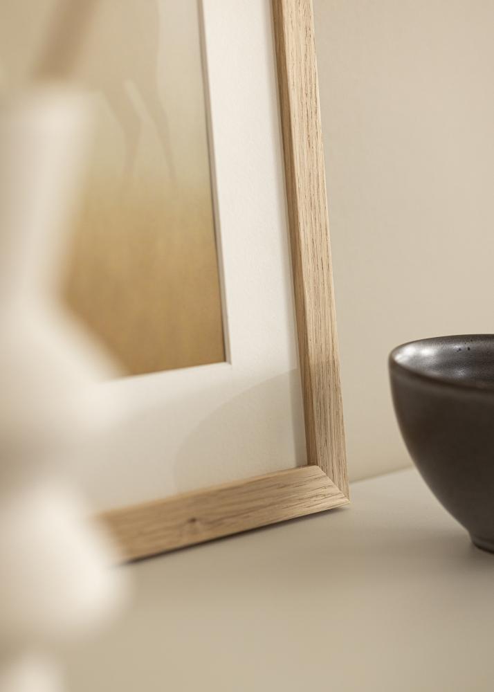 Πλαίσιο Ξύλο Δρυς 68x98 cm - Πασπαρτού Λευκό 56x76 cm