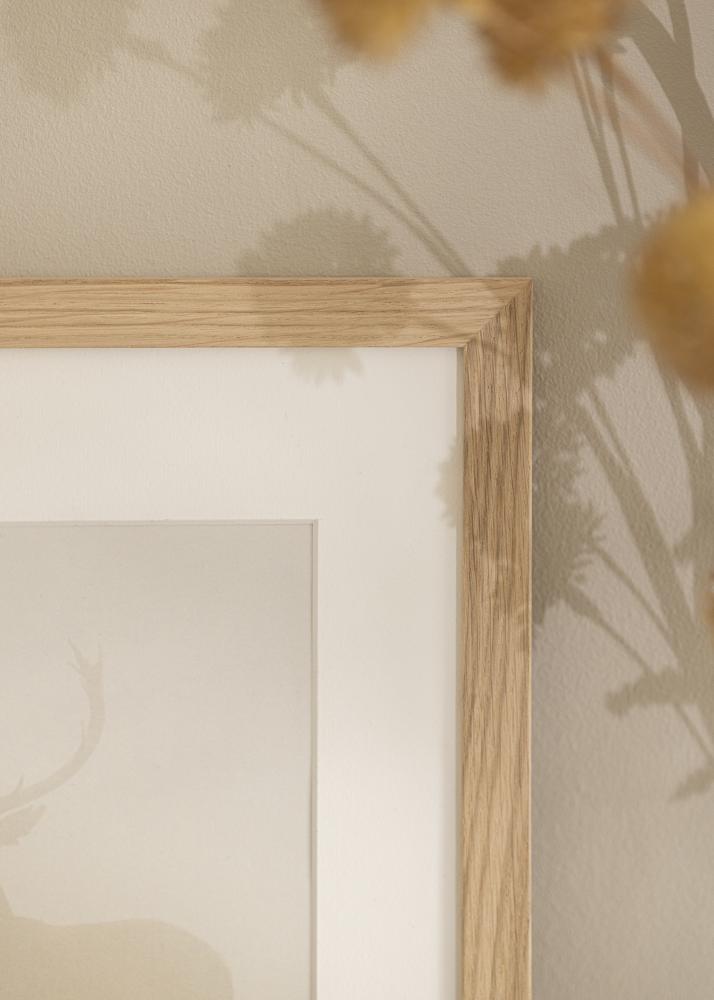 Πλαίσιο Ξύλο Δρυς 68x98 cm - Πασπαρτού Λευκό 56x76 cm