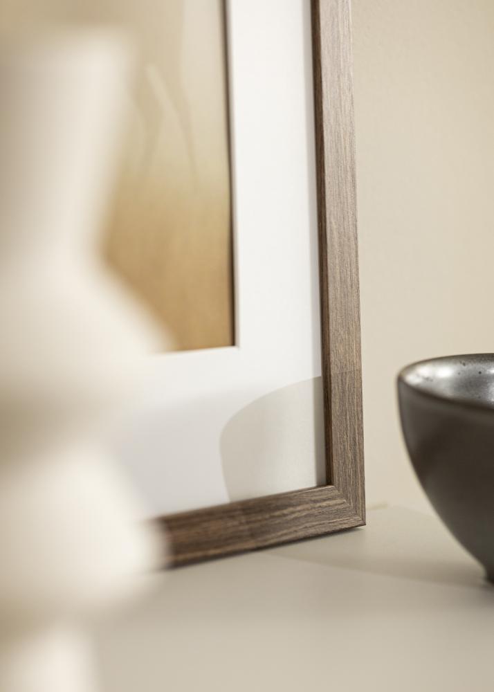 Πλαίσιο Stilren κρύο Καστανός 40x50 cm - Πασπαρτού Λευκό 29,7x42 cm