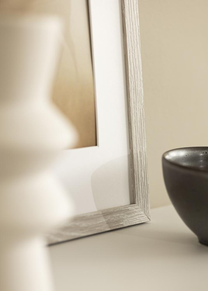 Πλαίσιο Stilren ανοιχτό γκρι δρυς 42x59,4 cm - Πασπαρτού Λευκό 25x38 cm