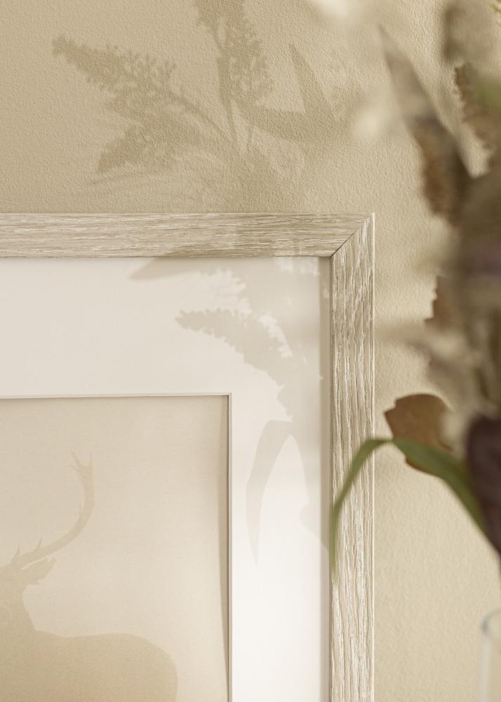 Πλαίσιο Stilren ανοιχτό γκρι δρυς 42x59,4 cm - Πασπαρτού Λευκό 25x38 cm