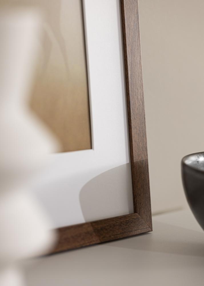 Πλαίσιο Stilren ζεστό Καστανός 40x40 cm - Πασπαρτού Λευκό 28x28 cm