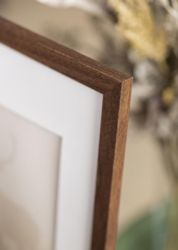 Πλαίσιο Stilren ζεστό Καστανός 40x40 cm - Πασπαρτού Λευκό 28x28 cm