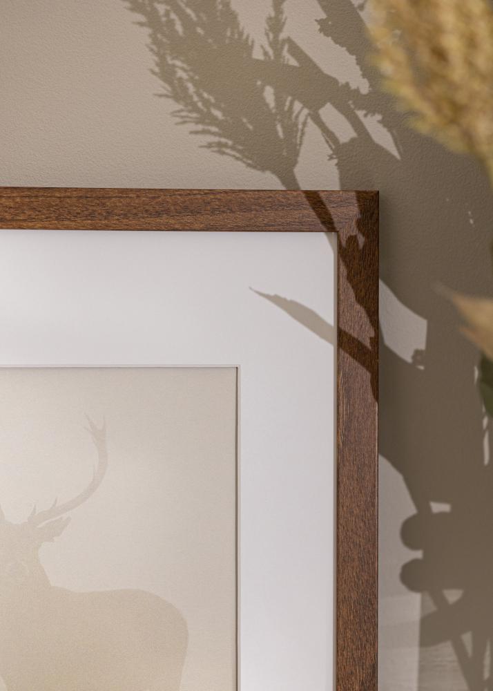 Πλαίσιο Stilren ζεστό Καστανός 40x40 cm - Πασπαρτού Λευκό 28x28 cm