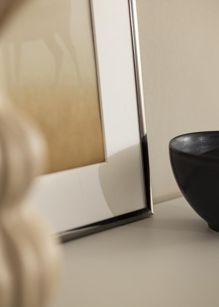 Πλαίσιο New Lifestyle Ατσάλι 10x18 cm - Πασπαρτού Λευκό 8x10 cm