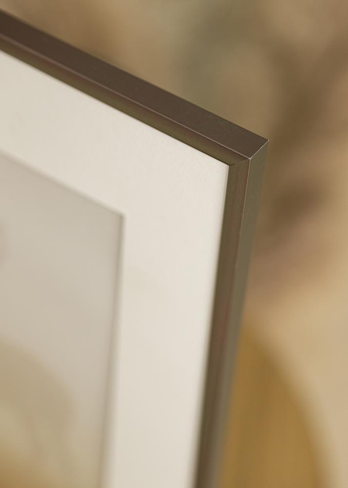 Πλαίσιο New Lifestyle Ατσάλι 10x18 cm - Πασπαρτού Λευκό 8x10 cm