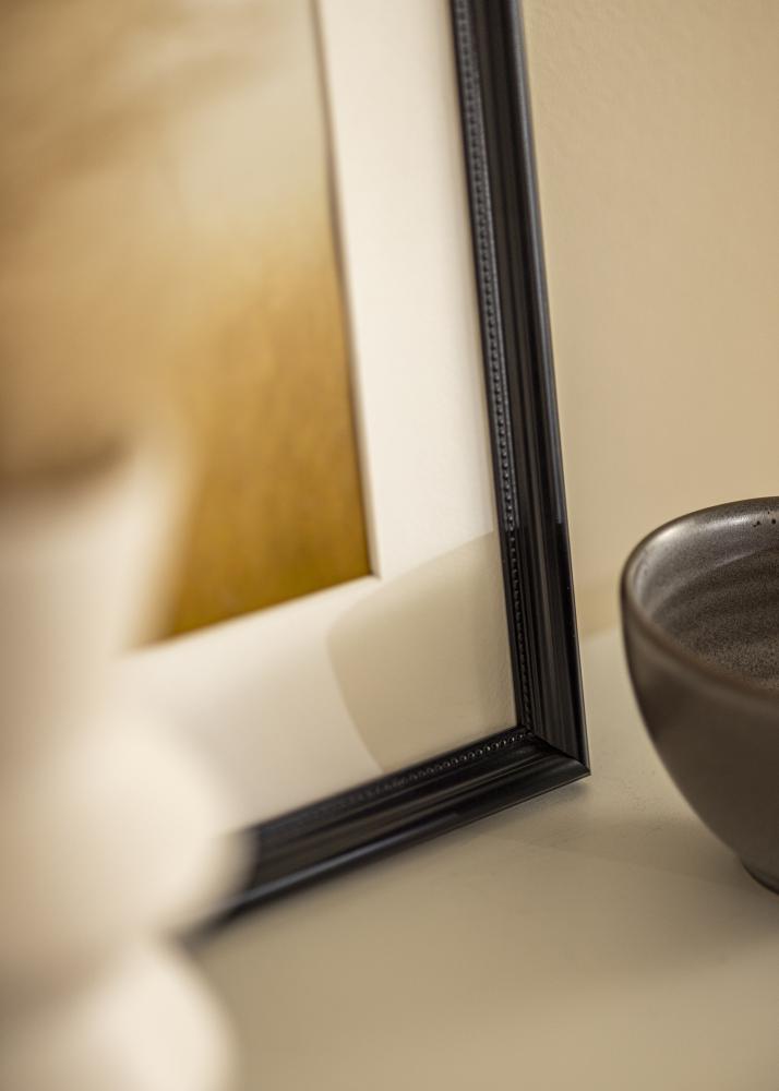 Πλαίσιο Gala Μαύρος 13x18 cm - Πασπαρτού Λευκό B7 88x125 mm