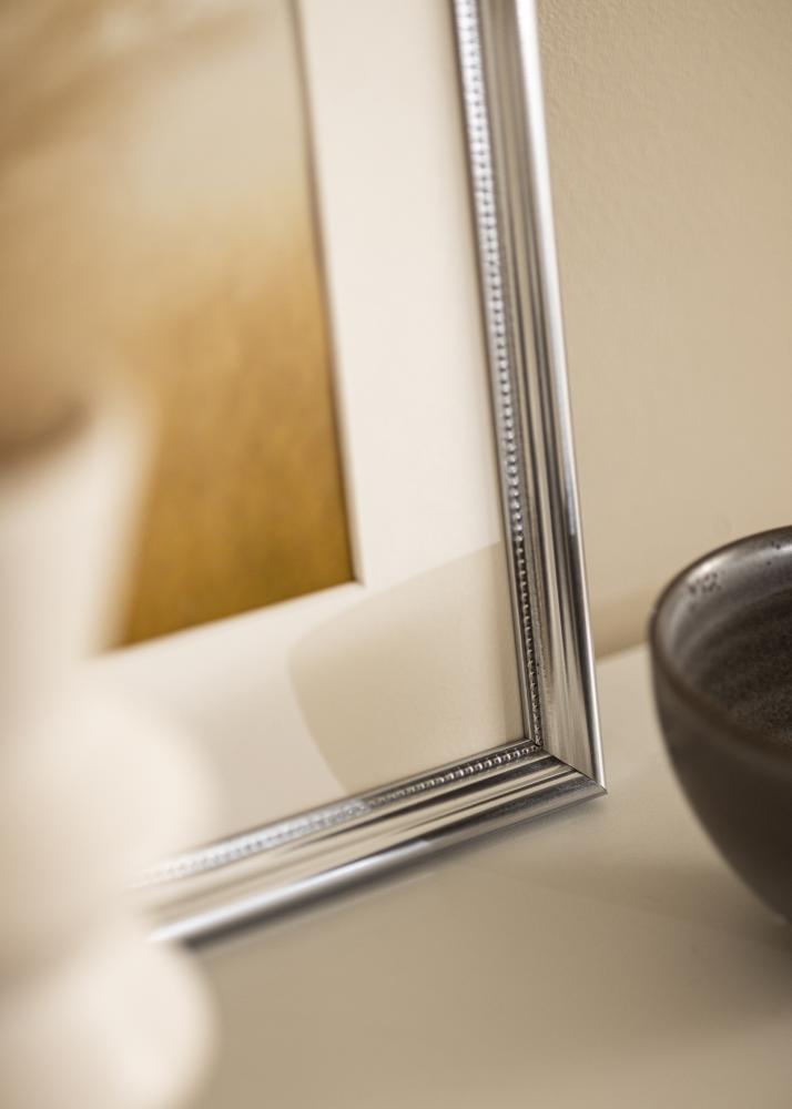 Πλαίσιο Gala Ασήμι 50x70 cm - Πασπαρτού Λευκό 39x60 cm