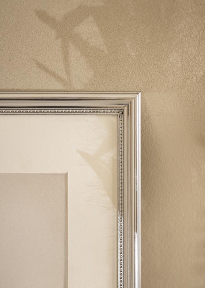 Πλαίσιο Gala Ασήμι 50x70 cm - Πασπαρτού Λευκό 39x60 cm