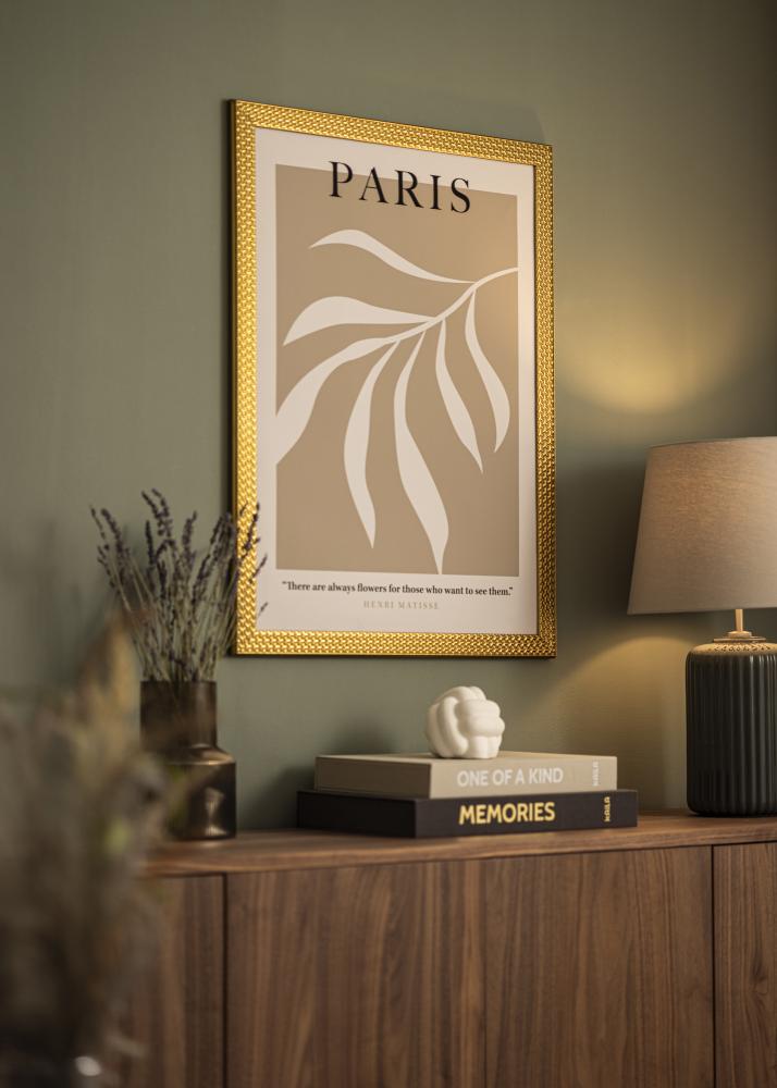 Πλαίσιο Grace Χρυσός 40x50 cm - Πασπαρτού Λευκό 11x15 inches