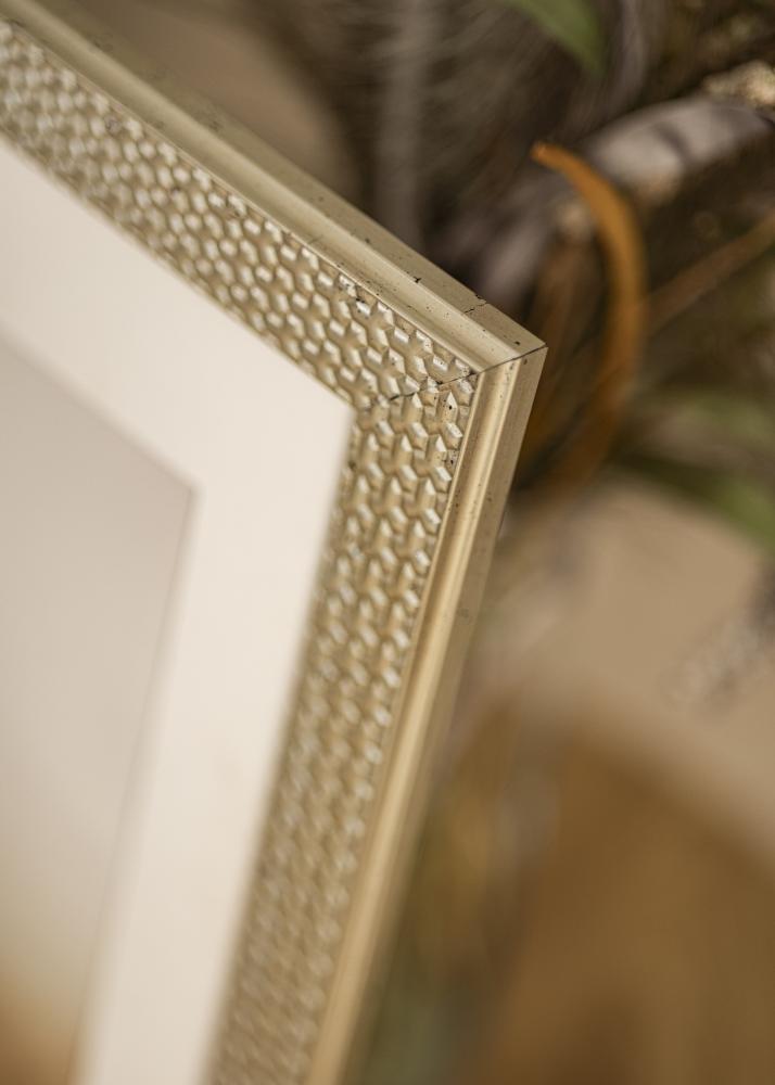 Πλαίσιο Grace Ασήμι 30x40 cm - Πασπαρτού Λευκό 22x32 cm