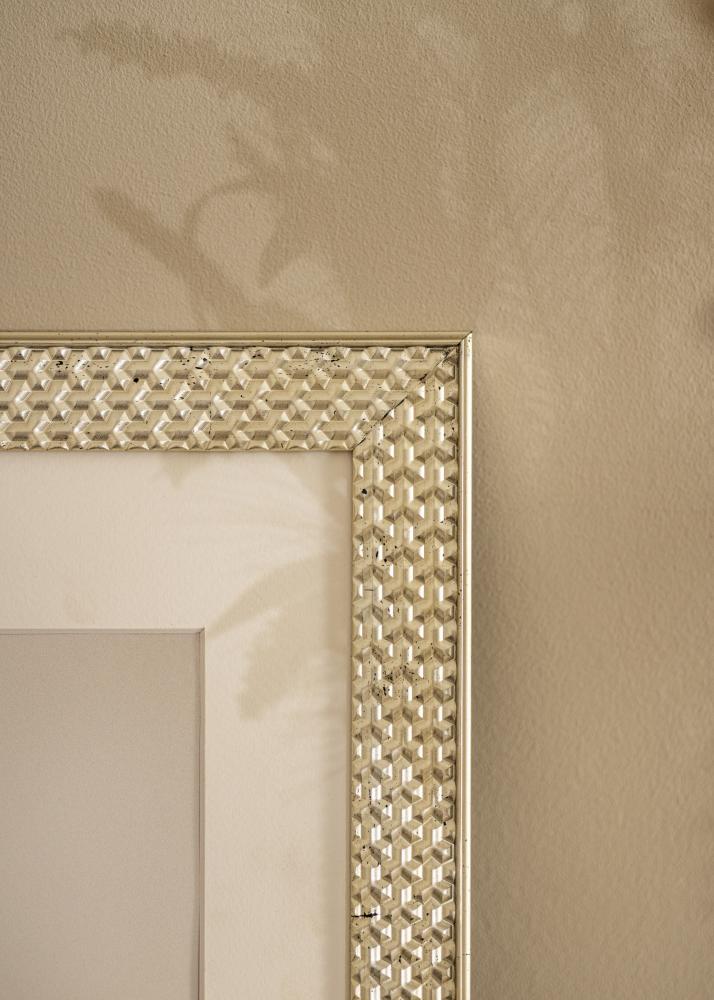 Πλαίσιο Grace Ασήμι 30x40 cm - Πασπαρτού Λευκό 22x32 cm