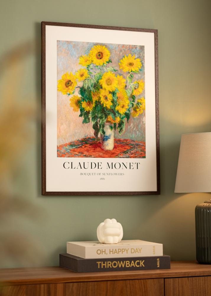 Πλαίσιο Ares Teak 40x60 cm - Πασπαρτού Λευκό 25x50 cm