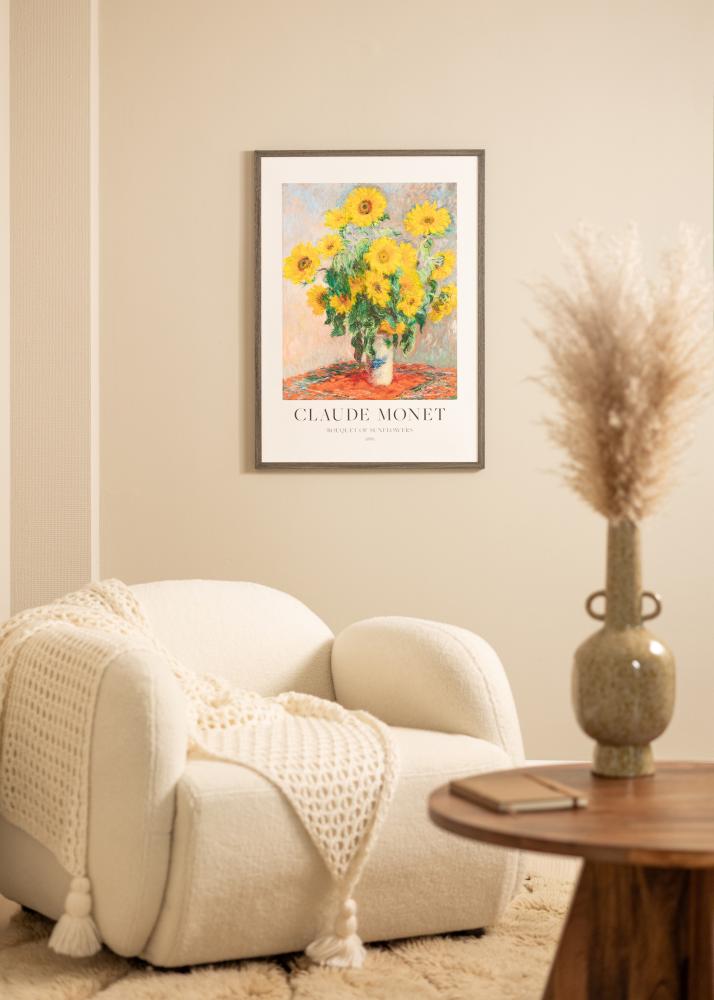 Πλαίσιο Ares Γκρί Δρυς 45x60 cm - Πασπαρτού Λευκό B3 353x500 mm