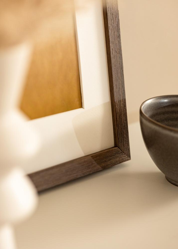 Πλαίσιο Hermes Καρυδιά 60x70 cm - Πασπαρτού Λευκό 50x56 cm