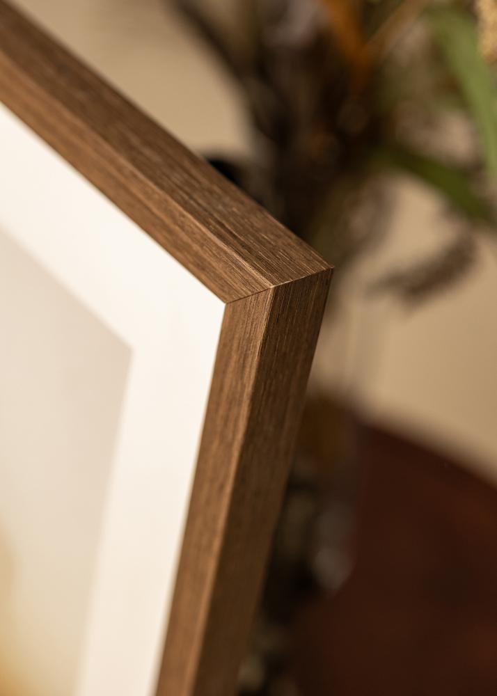 Πλαίσιο Hermes Καρυδιά 60x70 cm - Πασπαρτού Λευκό 50x56 cm