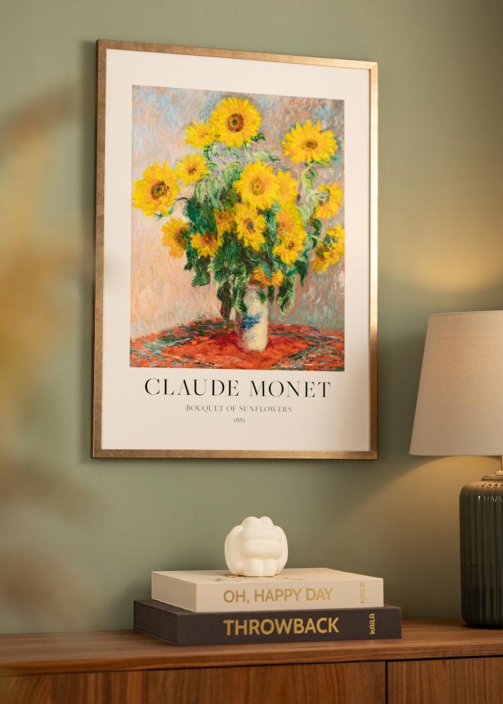 Πλαίσιο Ares ορείχαλκος 40x50 cm - Πασπαρτού Λευκό 30x40 cm